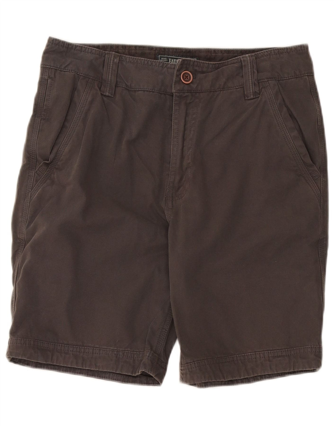 Fat Face Short Chino Homme W30 Coton Gris Moyen