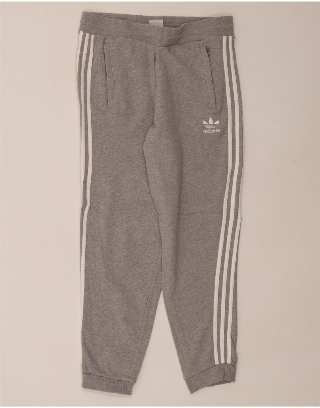 ADIDAS Pantalon de survêtement pour hommes Joggers Large Gris Coton