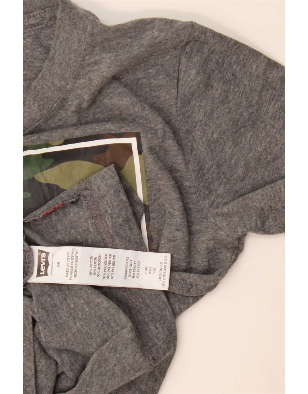Levi's T-shirt graphique pour garçon 5-6 ans Gris Coton