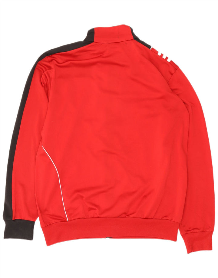 Adidas Veste de survêtement pour homme UK 38/40 Rouge moyen Polyester colour block