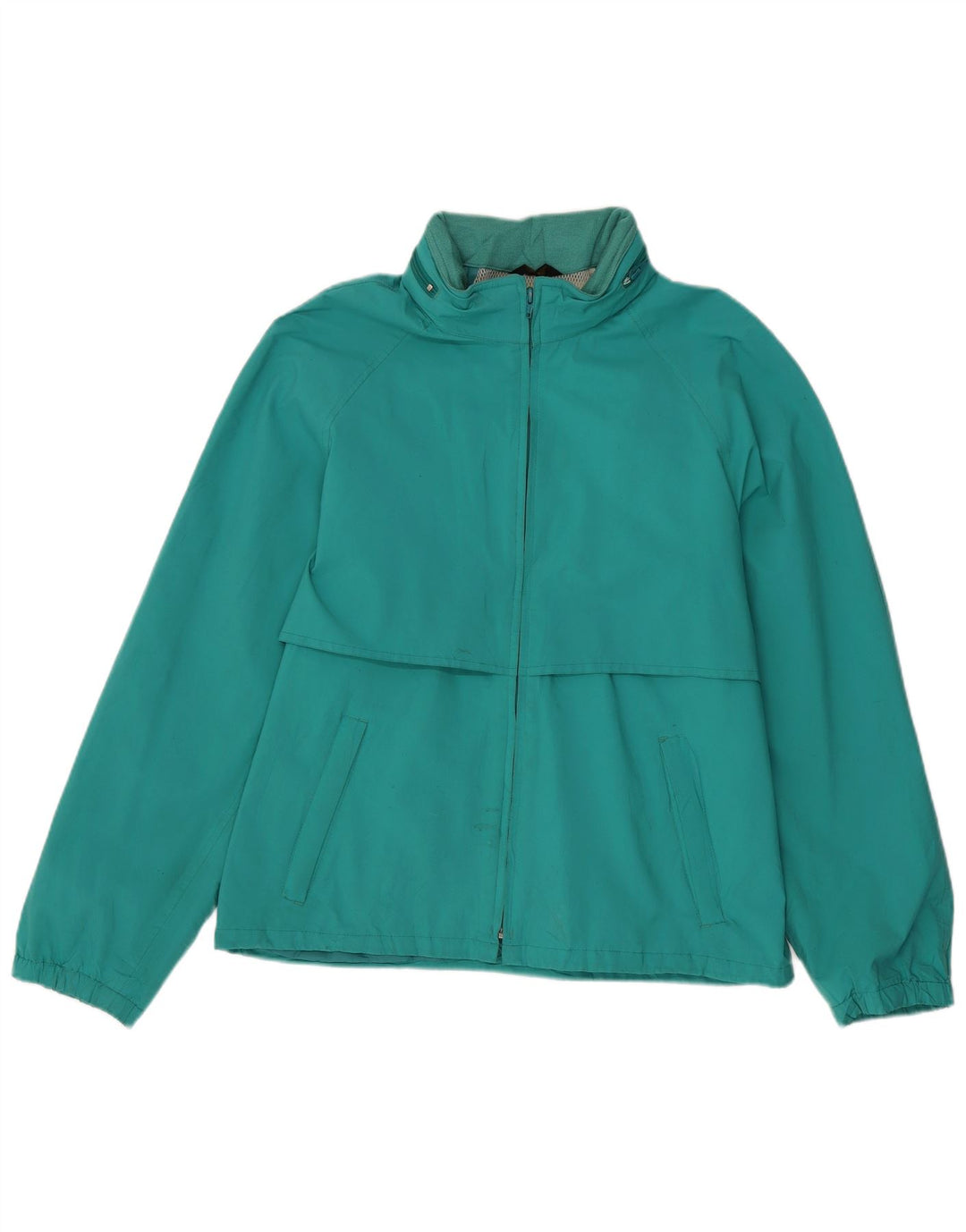 Eddie Bauer Veste de pluie pour homme UK 38 Vert moyen Polyester