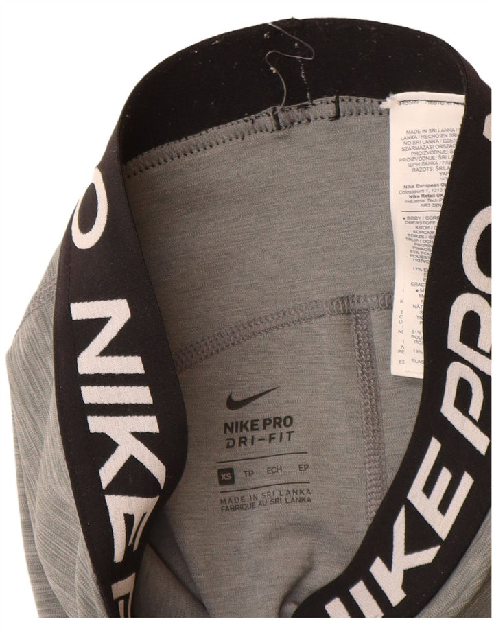 Legging Nike Dri Fit Graphic pour femme UK 6 XS Gris Polyester