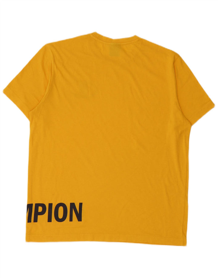 Champion T-Shirt Graphique Homme Grand Jaune