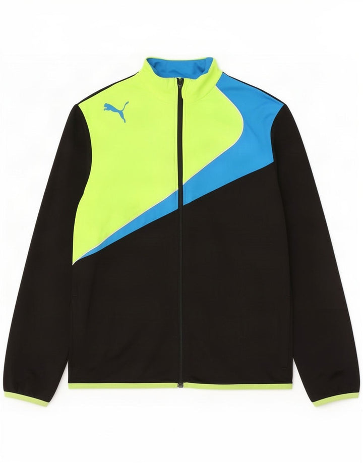 Puma Veste de Survêtement Garçon 15-16 ans Noir Colorblock Polyester