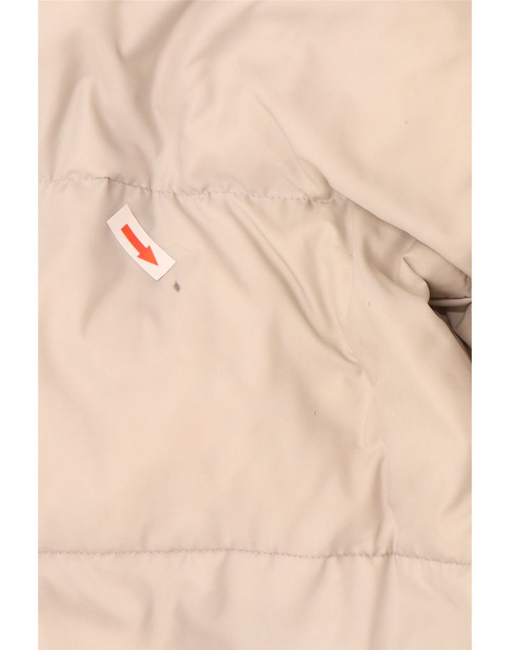 Kappa Veste rembourrée à capuche pour homme UK 36 Small Off White Polyamide