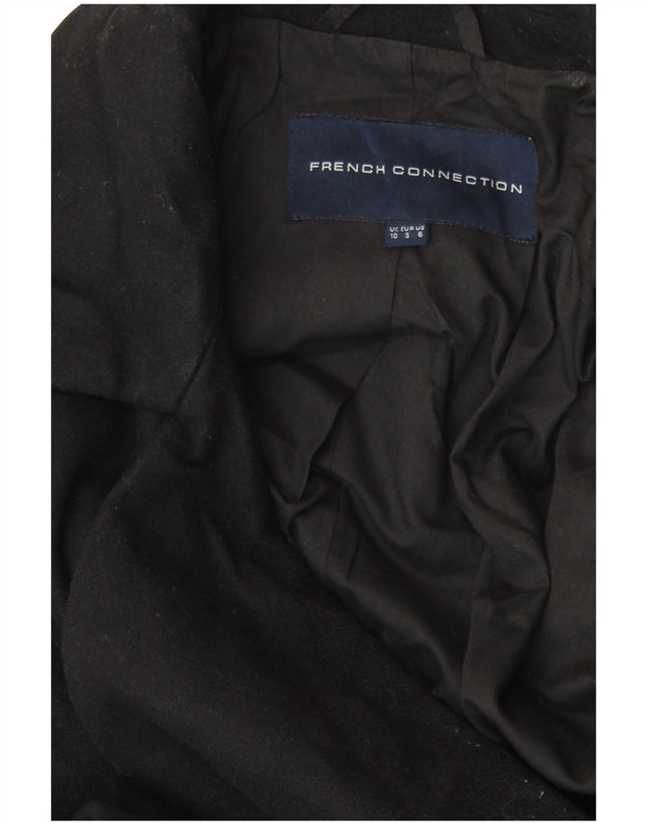 FRENCH CONNECTION Pardessus ouvert surdimensionné pour femme UK 10 Small Noir