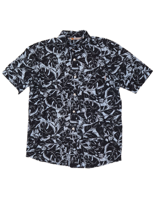 Carhartt Chemise à manches courtes pour homme en coton floral bleu marine moyen
