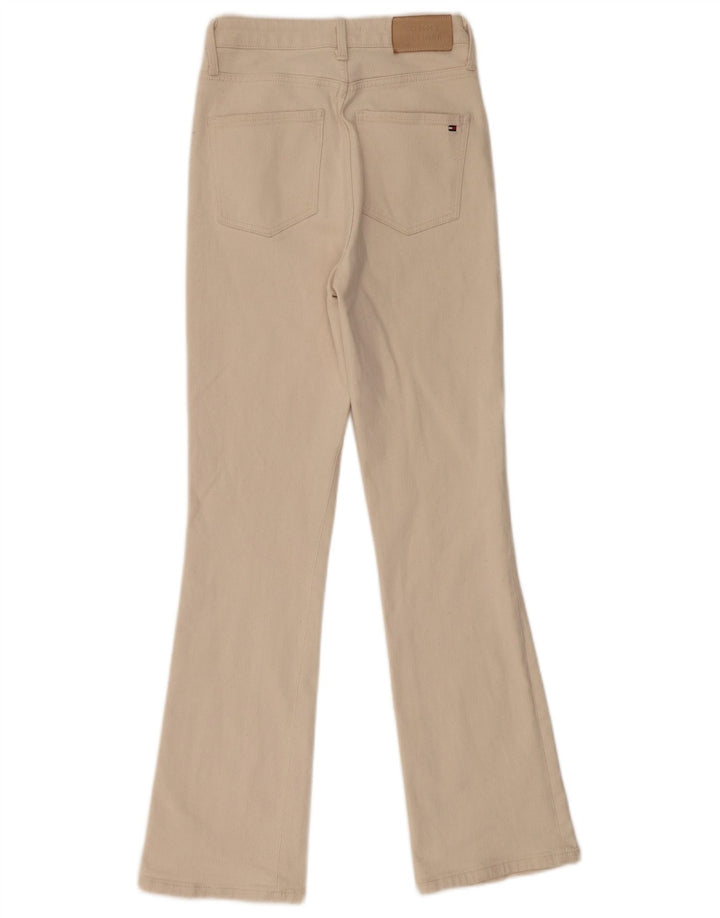 TOMMY HILFIGER Jean Flare Femme W26 L30 Coton Beige