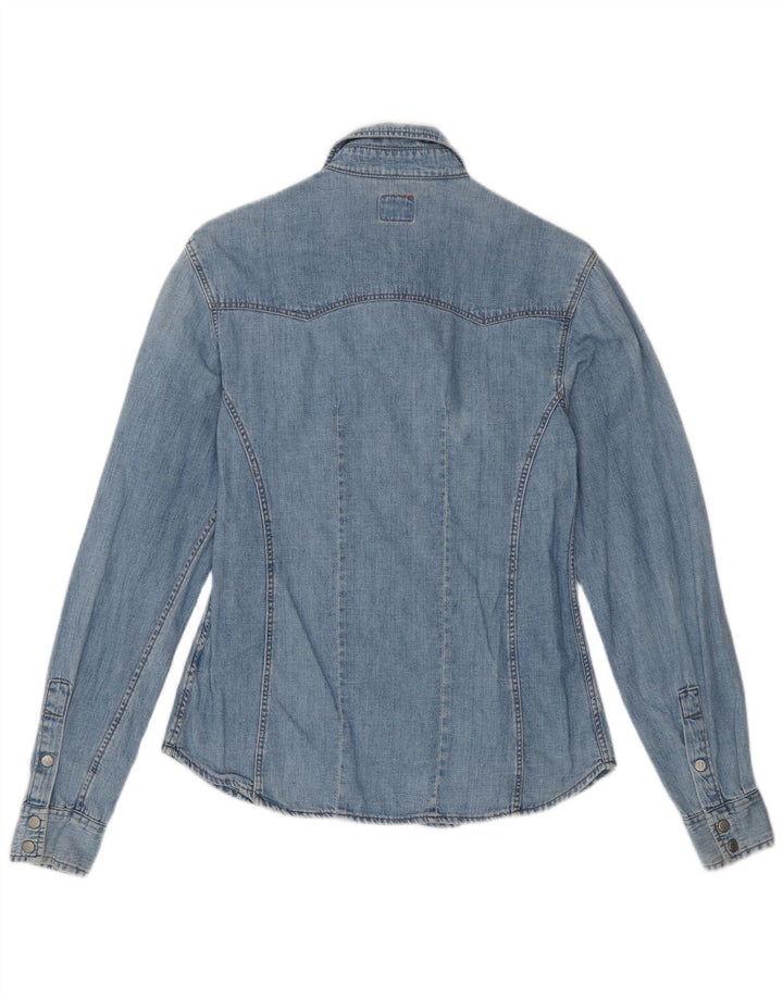 OXXY Chemise en jean pour femme UK 12 Bleu moyen Coton