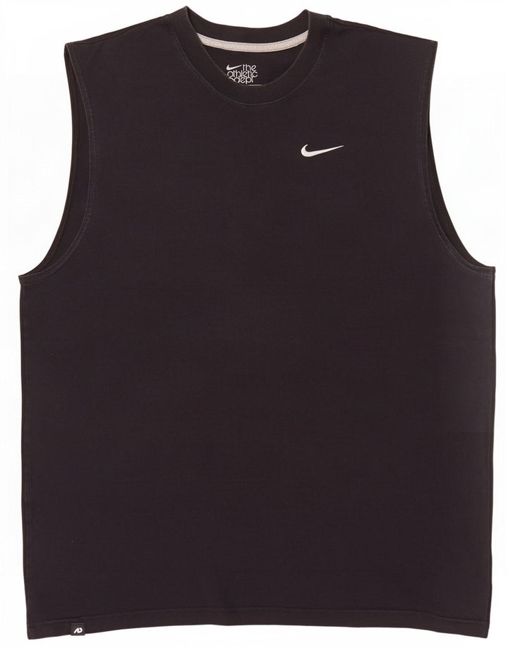 Nike Hommes Coupe Régulière Débardeur XL Noir