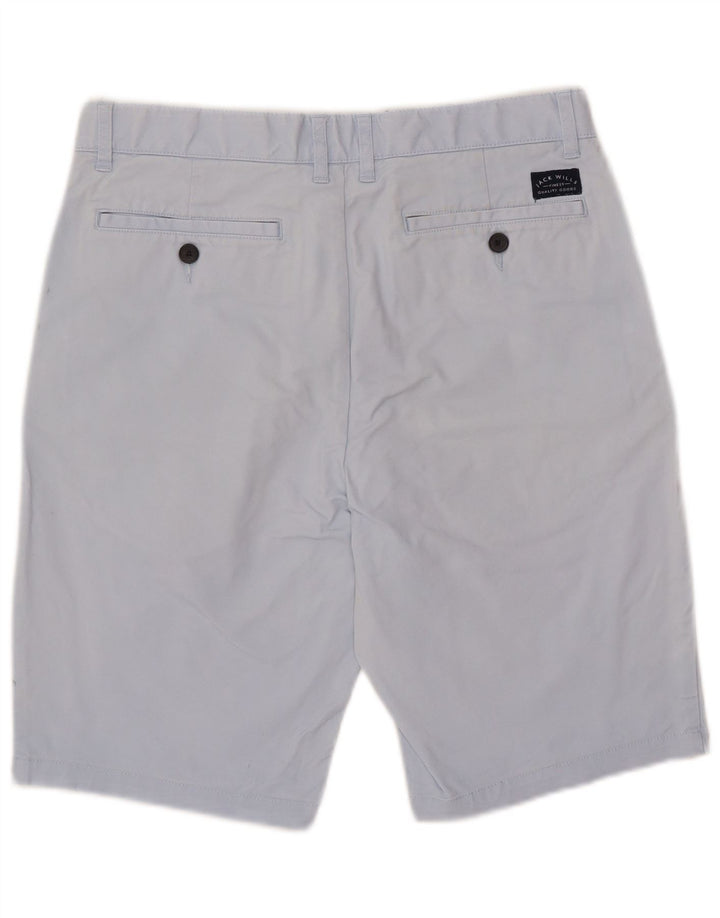 JACK WILLS Short Chino Homme W32 Bleu Moyen Coton