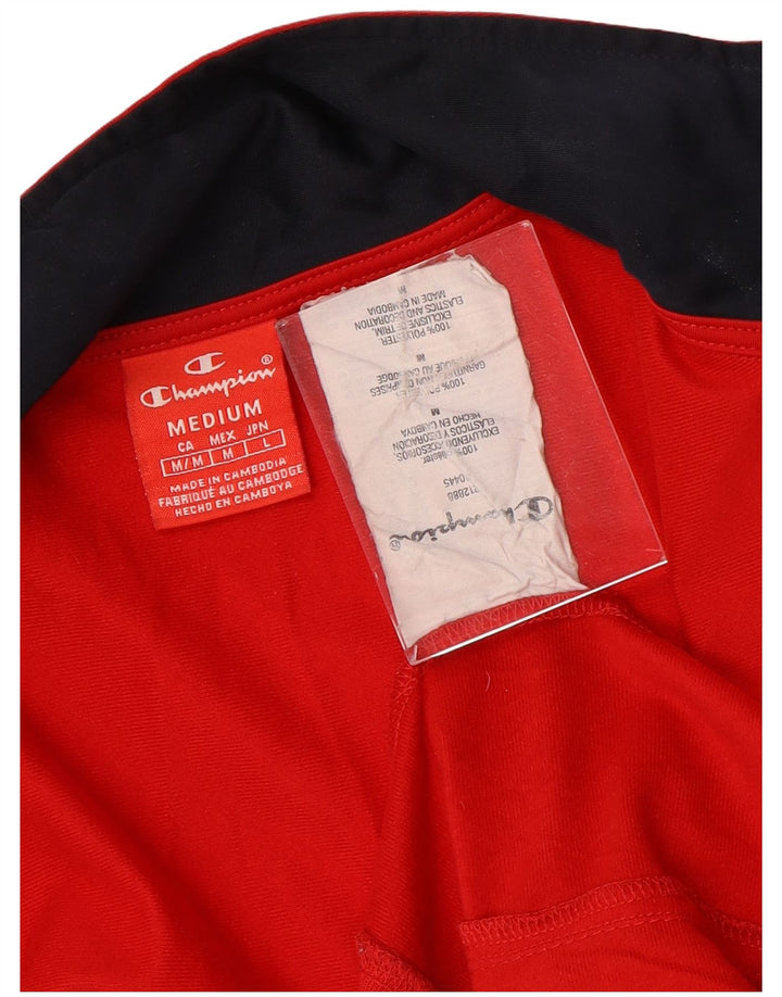 Champion Veste de Survêtement Graphique Homme Rouge Moyen Polyester Colorblock