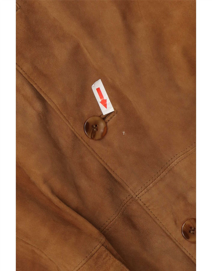 Barisal Blouson Bomber En Daim Homme IT 58 4XL Cuir Beige