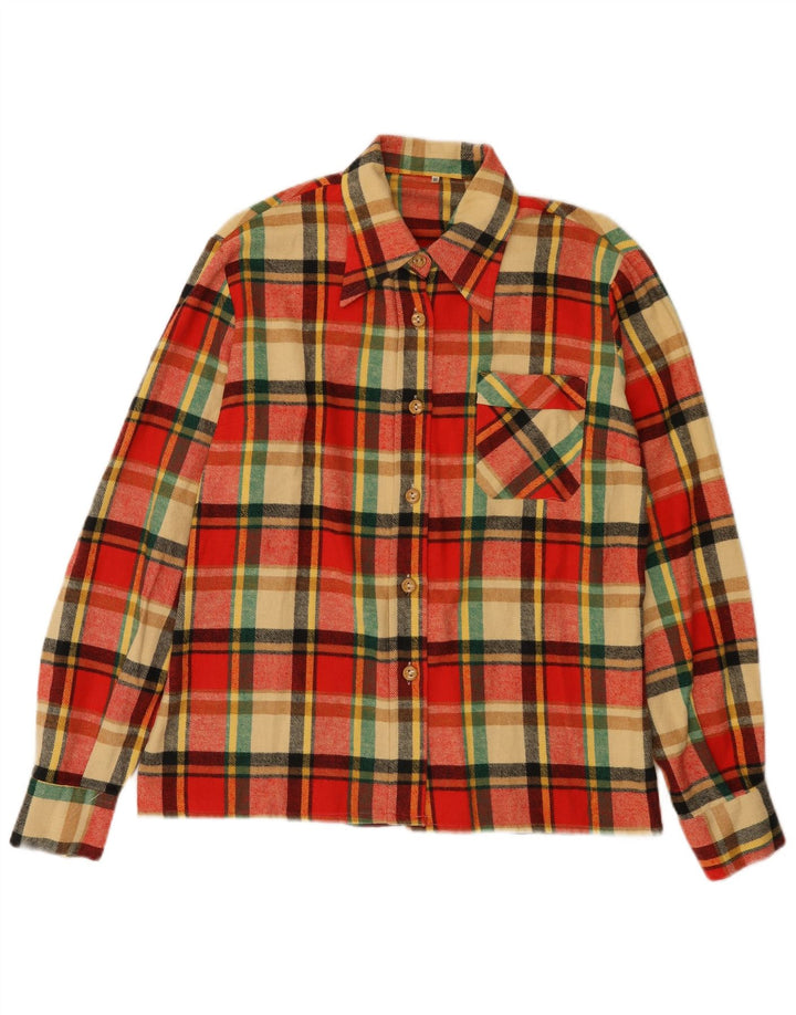 Chemise en flanelle femme vintage IT 50 XL Red Check