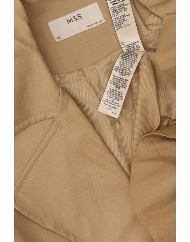 Marks & Spencer Trench-coat pour homme UK 10 Petit coton beige