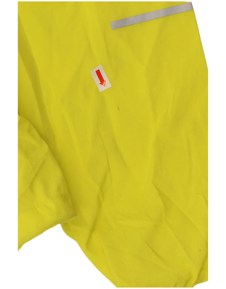 New Balance Veste de pluie à capuche pour homme UK 38 Jaune moyen Polyester