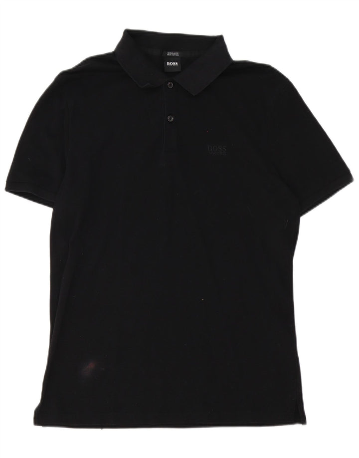 Hugo Boss Polo Regular Fit Coton Noir Moyen Homme