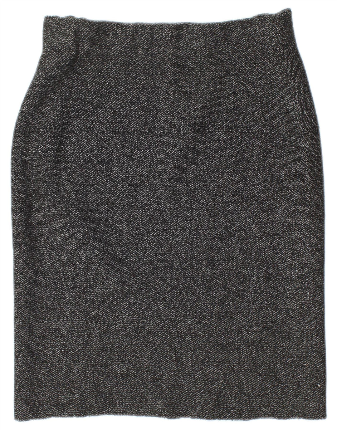 Zara Femme Jupe Crayon En Tricot Moyen W28 Gris Moucheté
