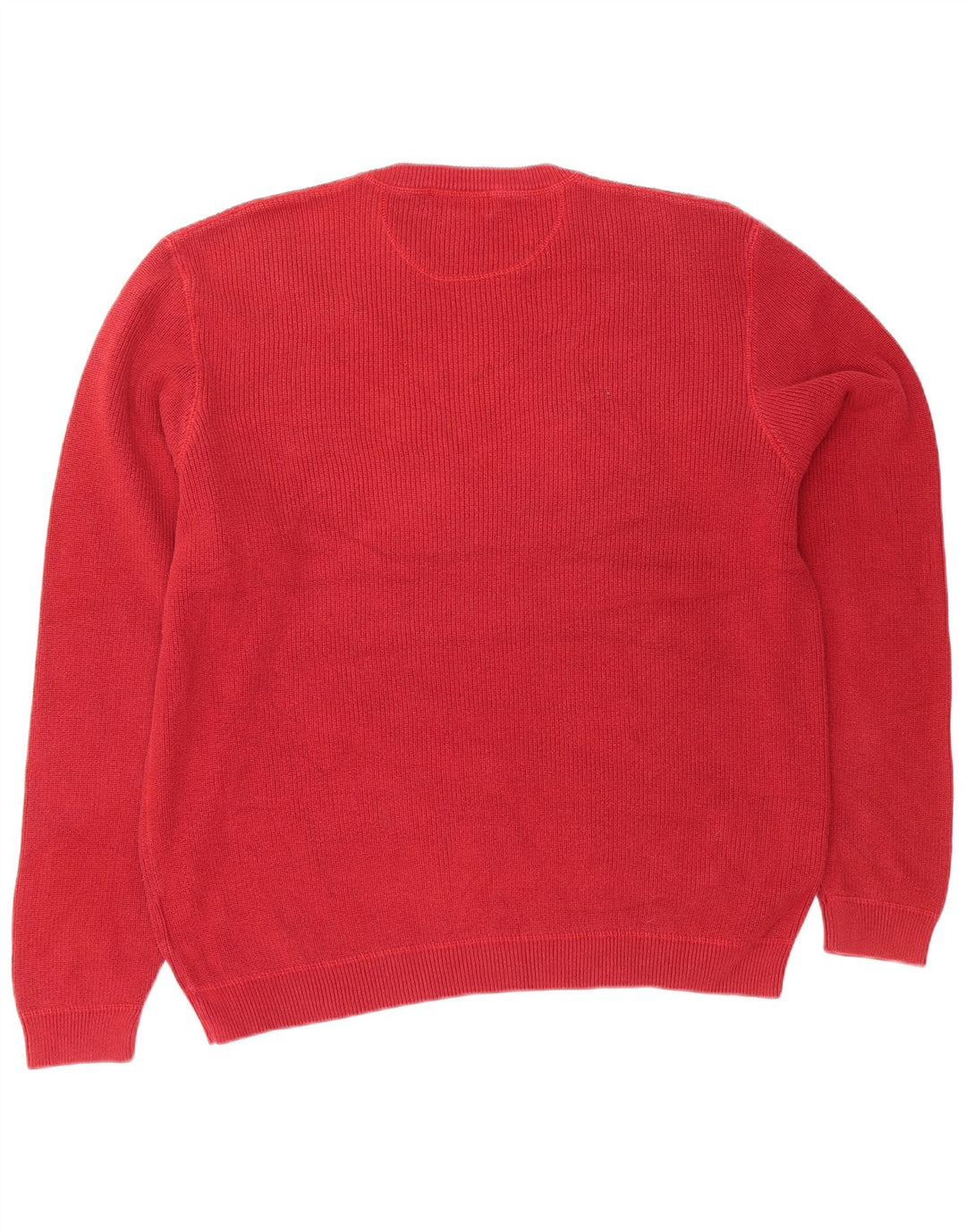 EDDIE BAUER Pull à col rond pour homme en coton rouge