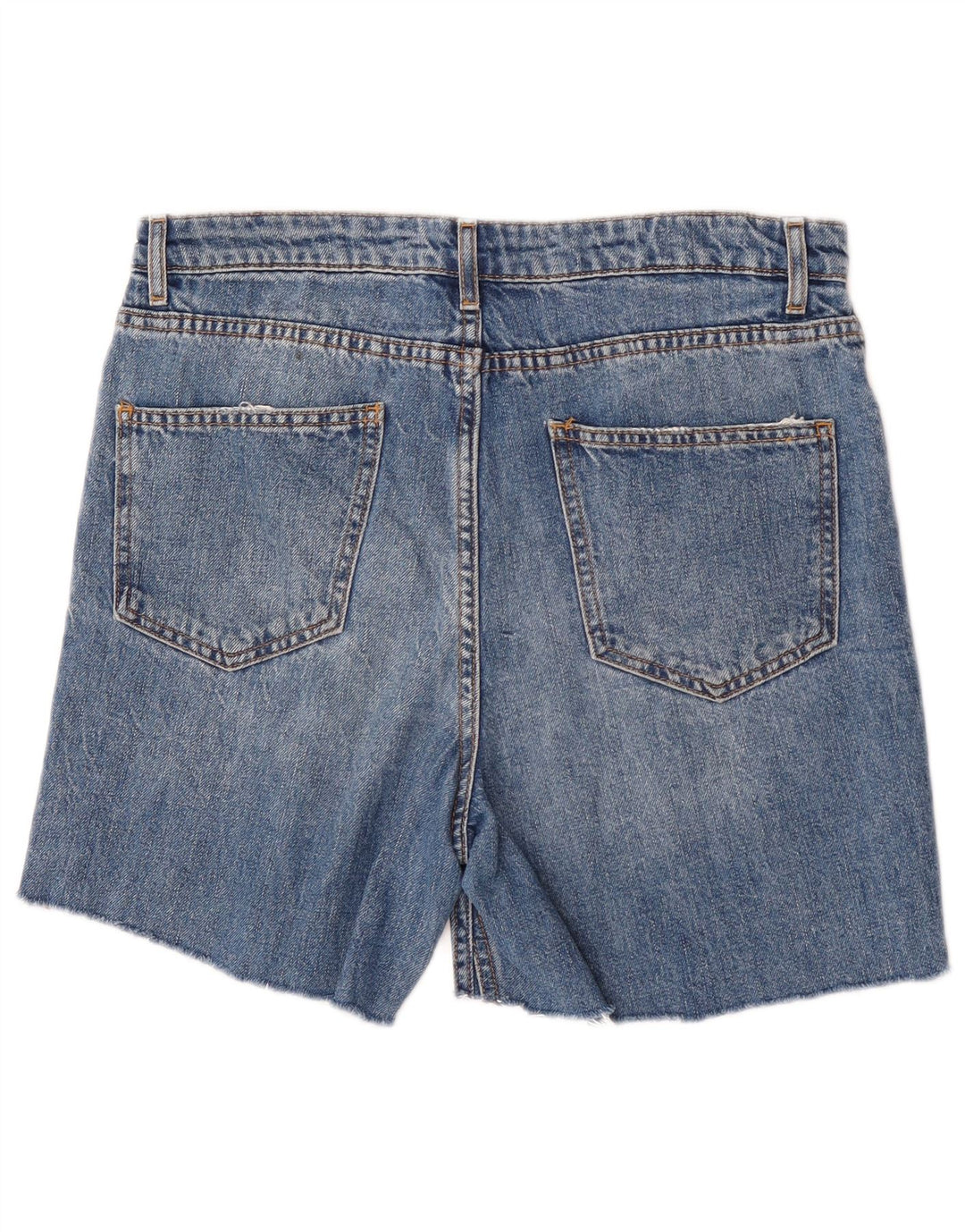 Zara Short en jean pour femme EU 40 Medium W30 Bleu Coton