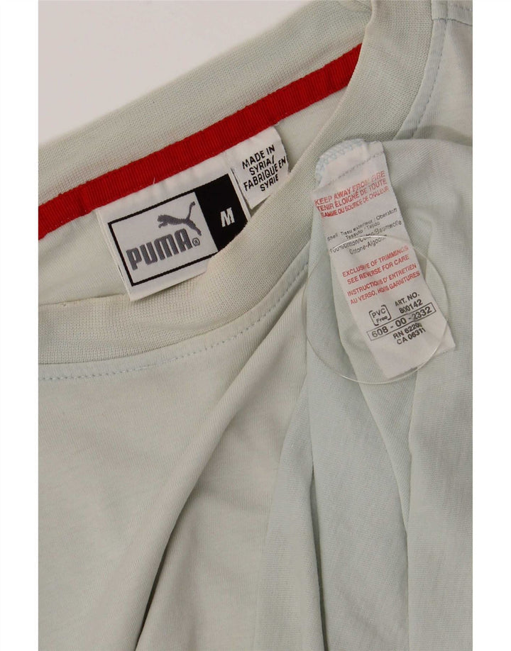 Puma T-Shirt à Manches Courtes Regular Homme Bleu Moyen Coton