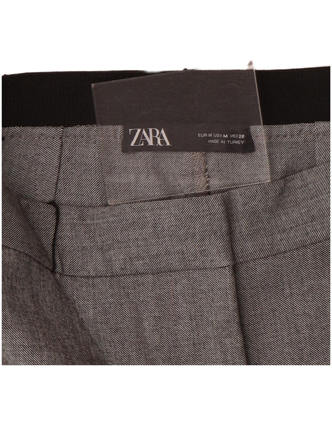 Zara Femme Pantalon De Costume Slim Moyen W28 L28 Gris