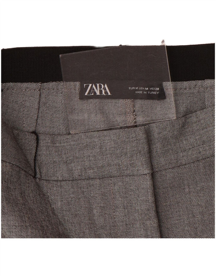 Zara Femme Pantalon De Costume Slim Moyen W28 L28 Gris