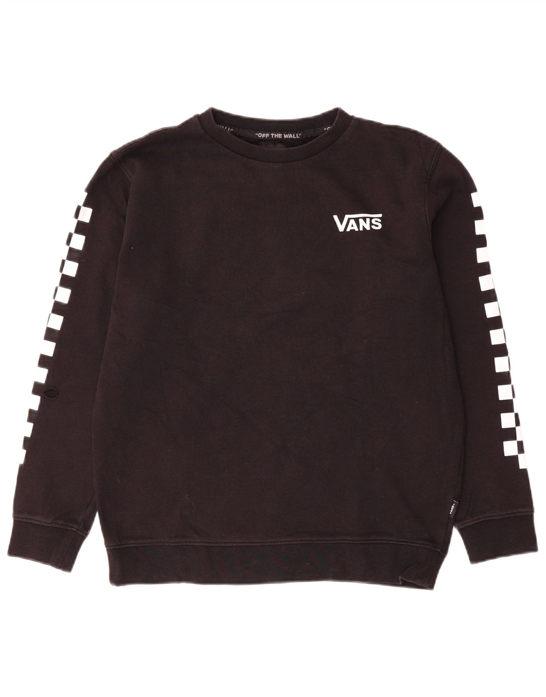 Vans Sweat-shirt graphique pour femme UK 16 Large Noir Coton