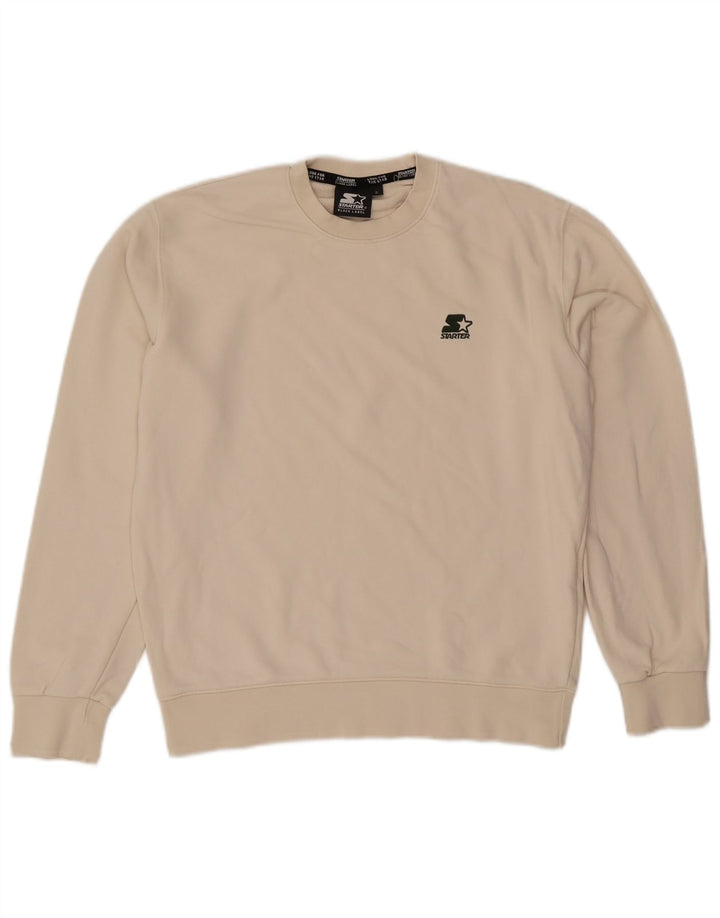 Starter Sweat-shirt pour homme Petit Blanc cassé