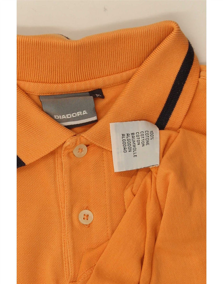Diadora Polo Homme Orange Moyen Coton