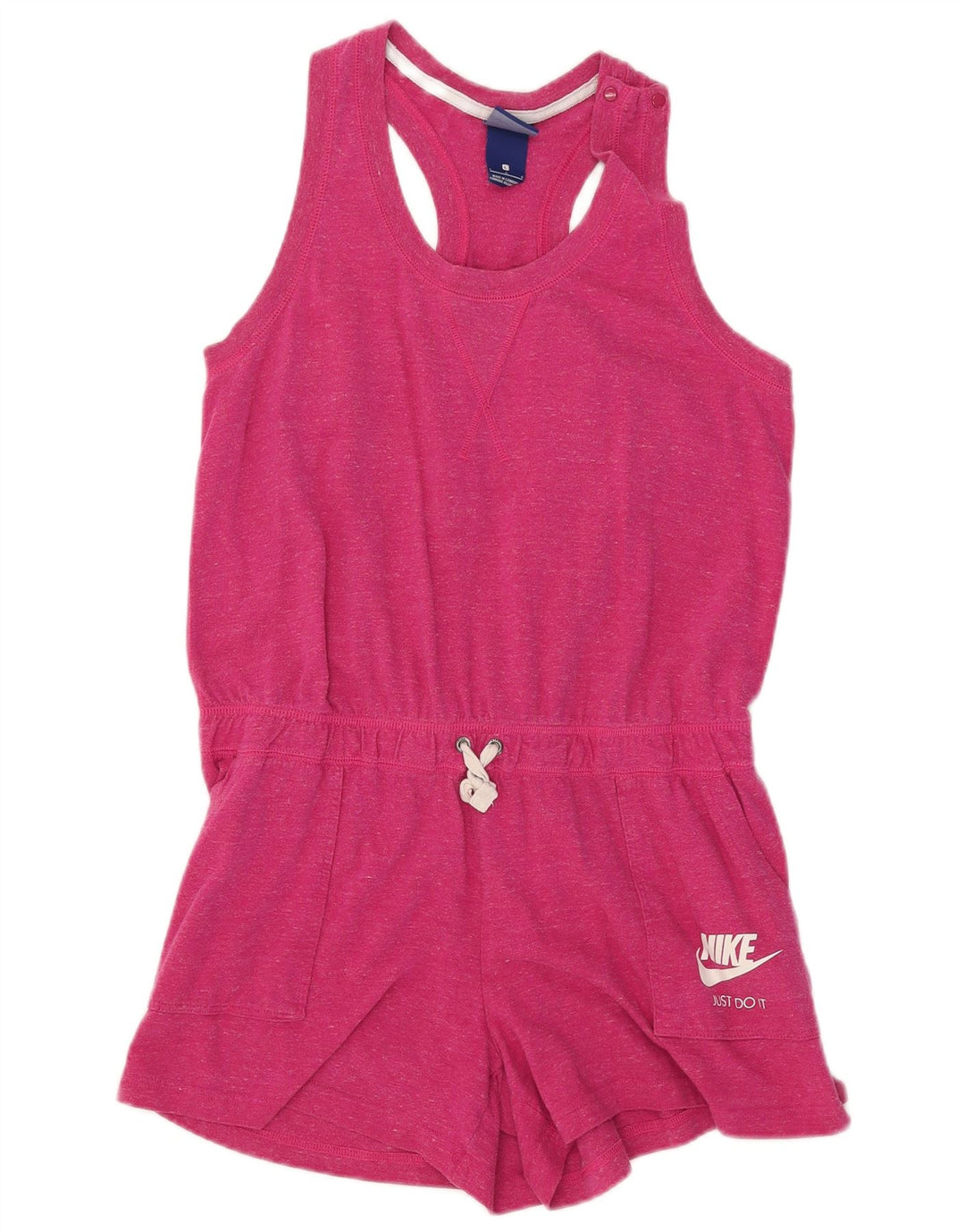 Nike Combishort sans manches pour femme UK 16 Large Rose Coton
