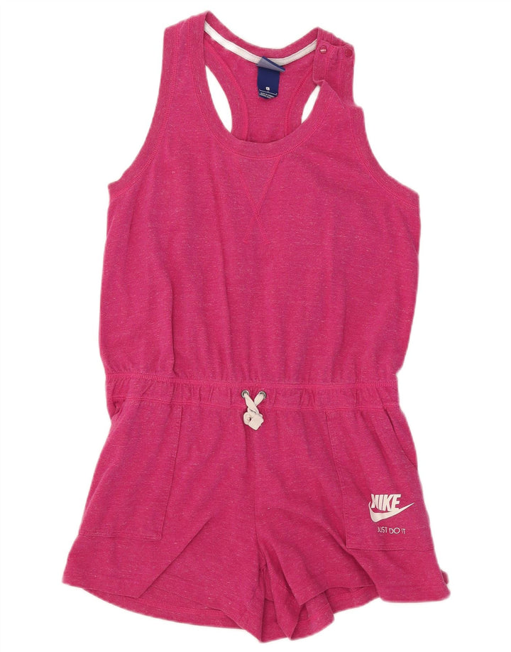 Nike Combishort sans manches pour femme UK 16 Large Rose Coton