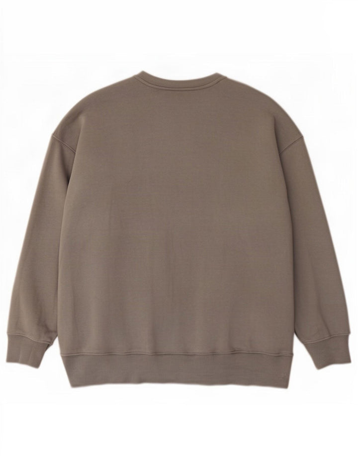Nike Sweat-shirt coupe ample pour homme en coton gris Taille L