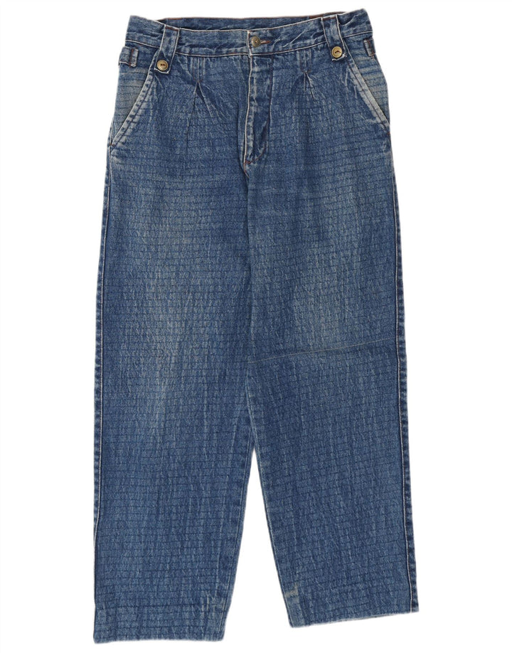 Carrera Femme Jean Ample Taille Haute W32 L27 Bleu Coton