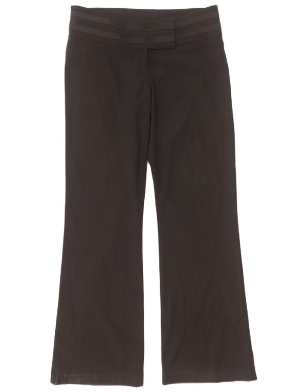 Oasis Pantalon de costume bootcut taille basse pour femme UK 10 Small W32 L31 Noir