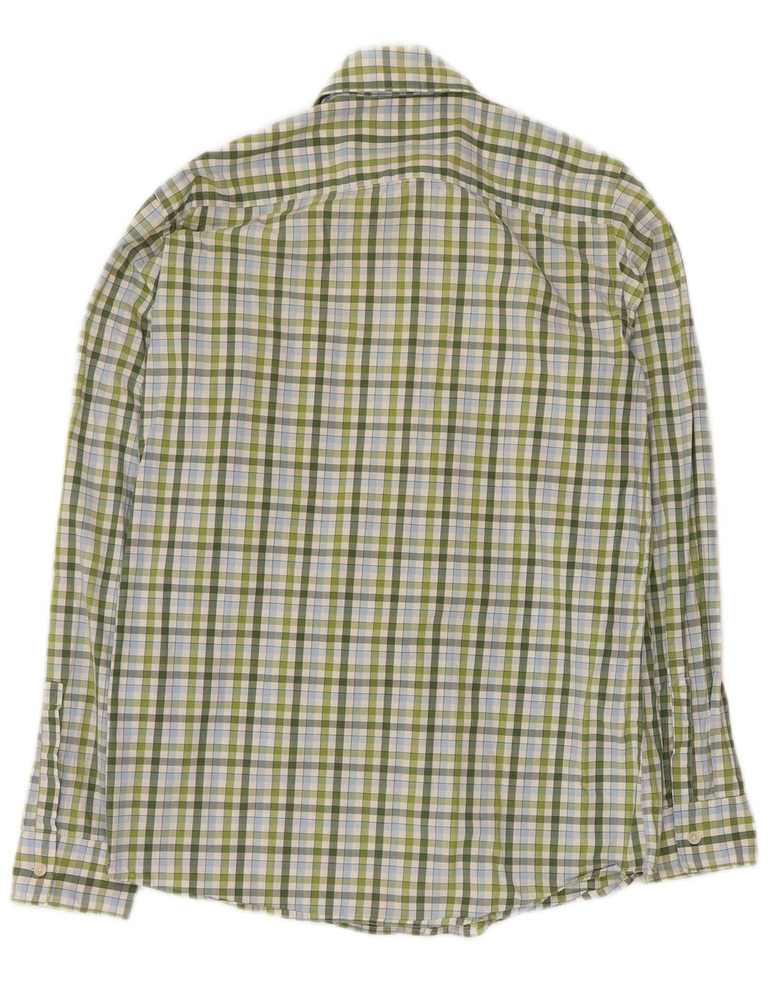 HUGO BOSS Chemise à petits carreaux en coton vert homme