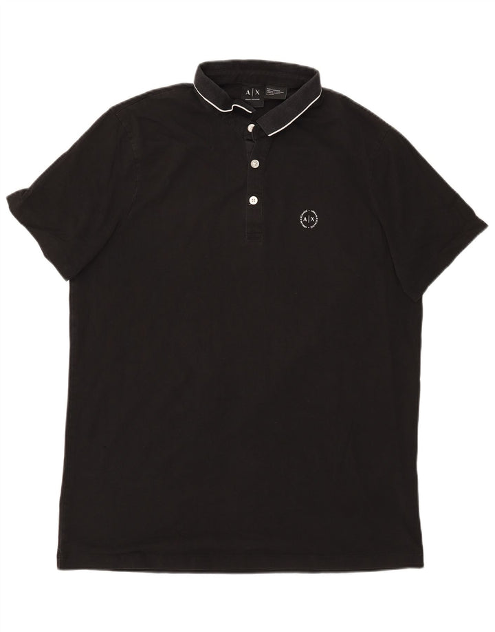 ARMANI EXCHANGE Polo Homme XL Noir Coton