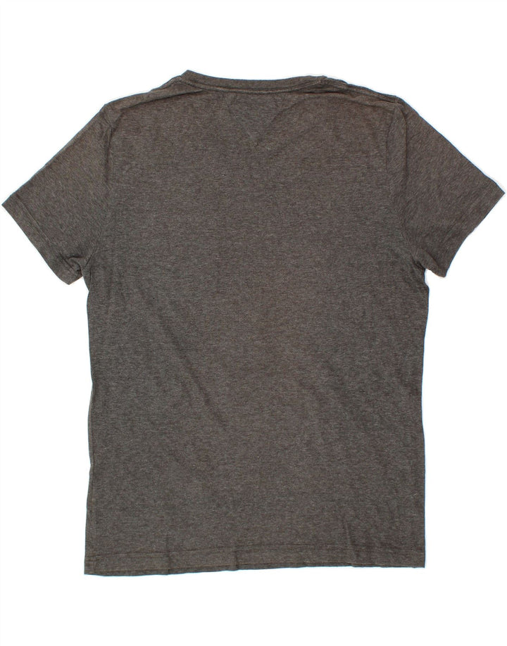 TOMMY HILFIGER Mens T-Shirt Top Large Grey Cotton Vintage Tommy Hilfiger and Second-Hand Tommy Hilfiger from Messina Hembry 