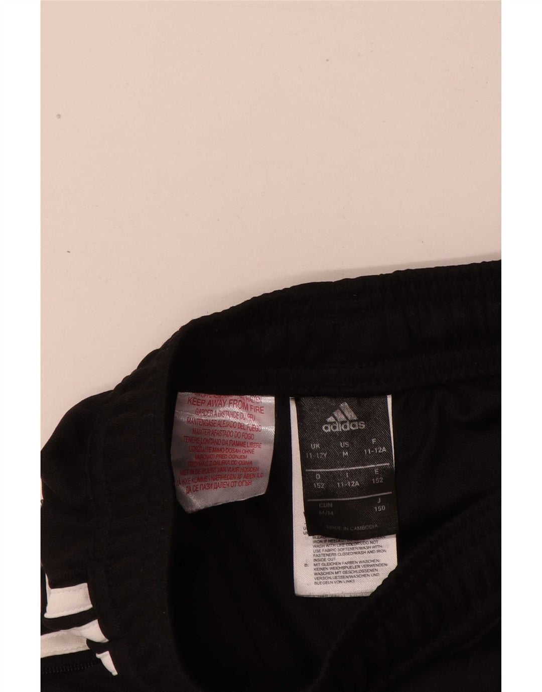 Adidas Pantalon de survêtement garçon 11-12 ans Noir Polyester