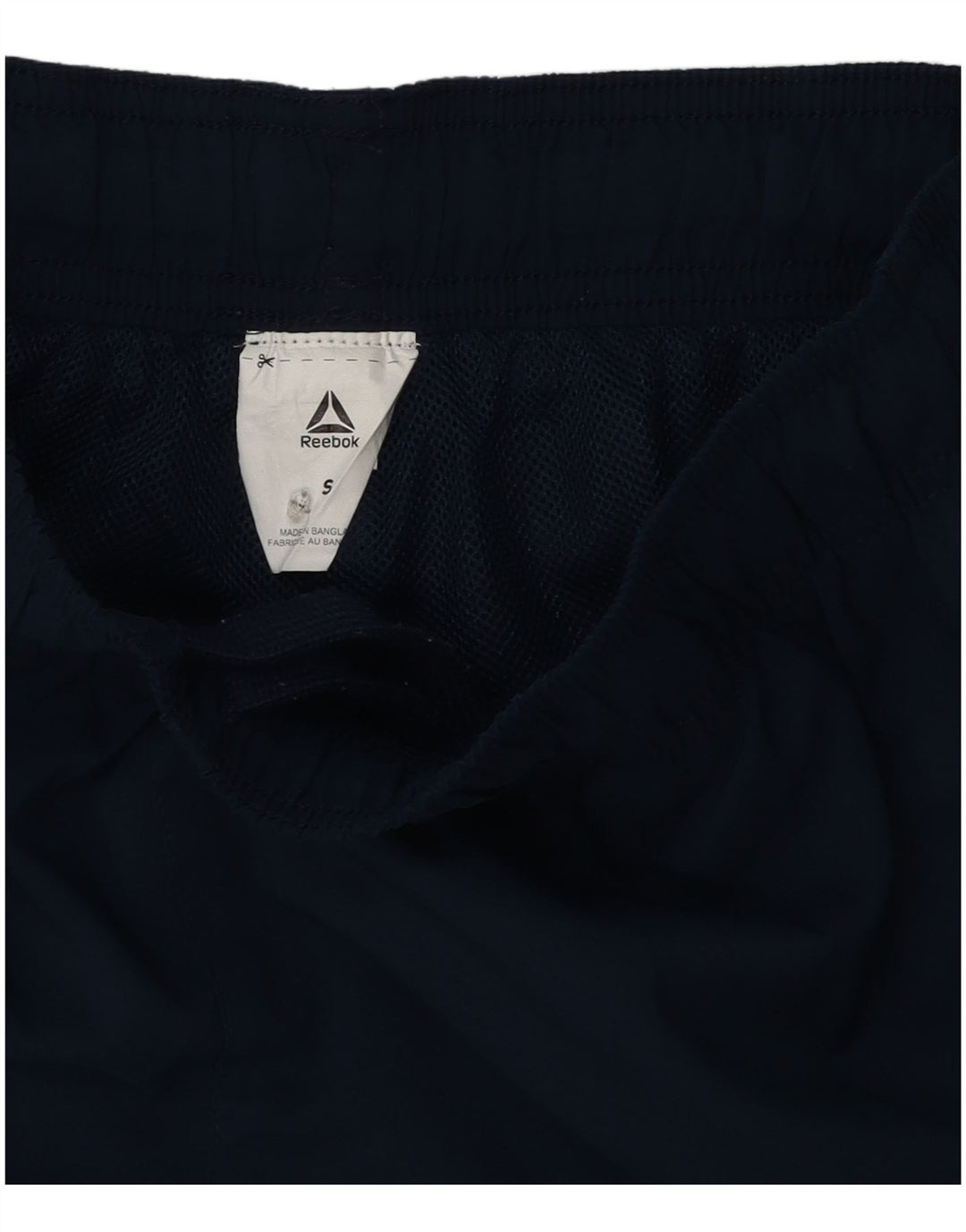 Reebok Short de sport homme petit bleu marine polyester