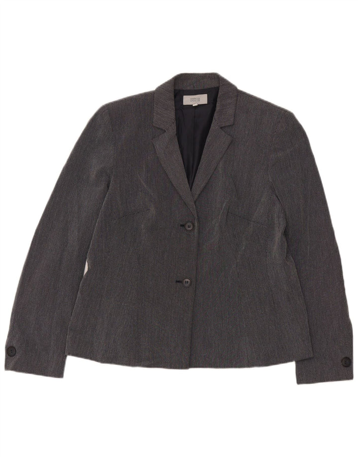 Marks & Spencer Veste blazer standard pour femme UK 16 Large Bleu marine