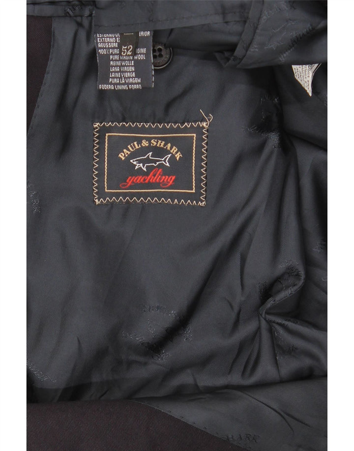Paul & Shark Veste Blazer 2 Boutons Homme IT 52 XL Bleu Marine Laine Vierge