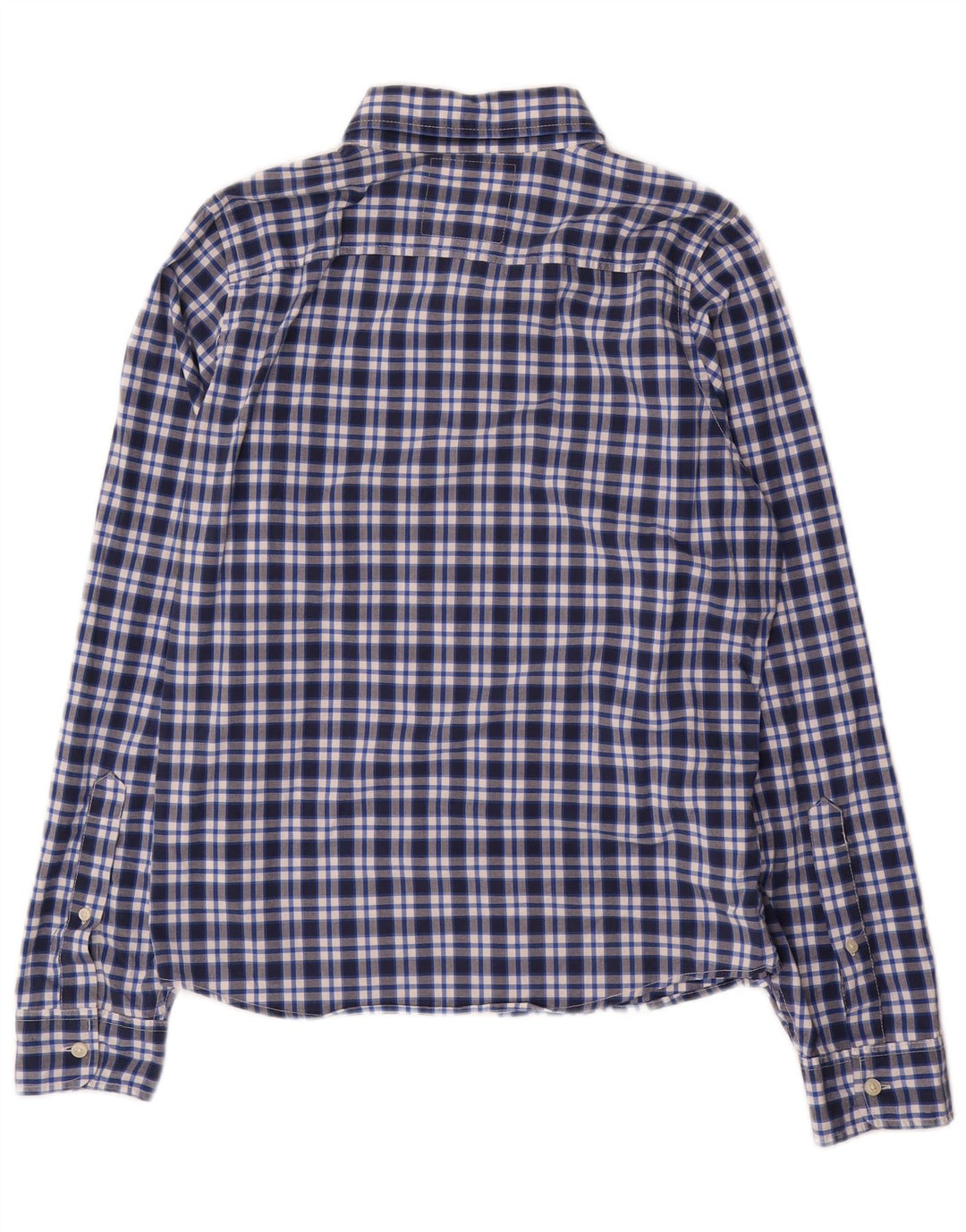 Hollister Chemise Homme Bleu Marine Moyen Carreaux Coton