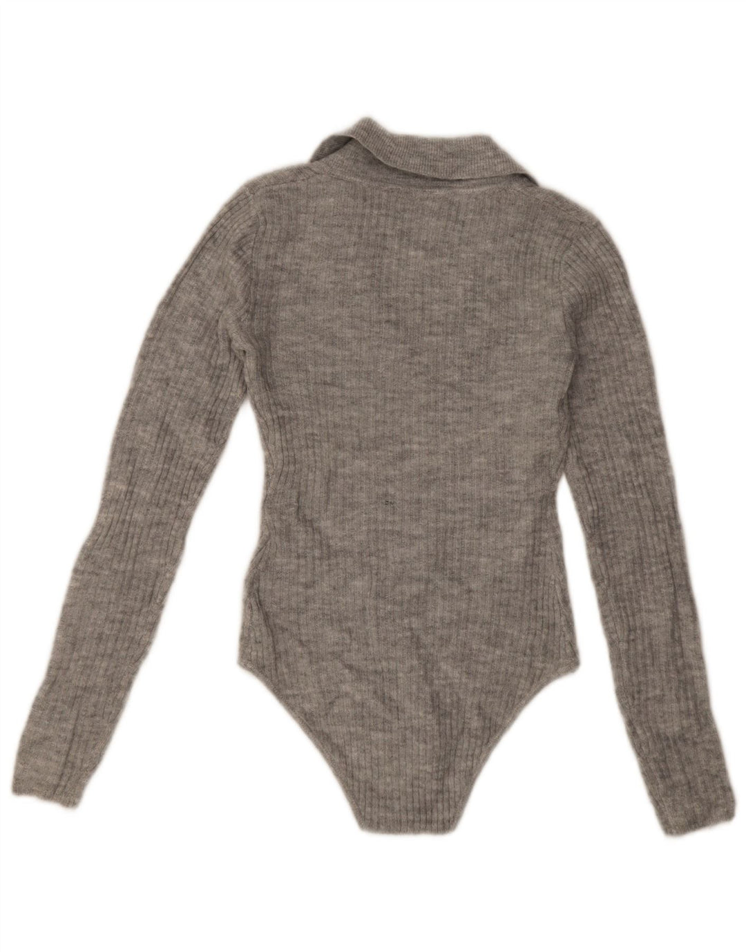Jack Wills Body à manches longues pour femme UK 8 Small Gris Acrylique