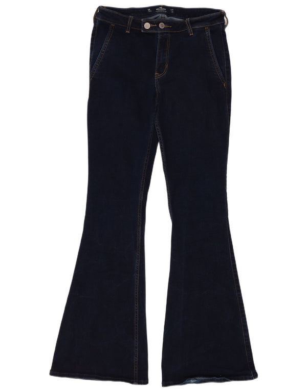 Hollister Jean évasé vintage pour femme US 5 Medium W27 L32 Bleu marine