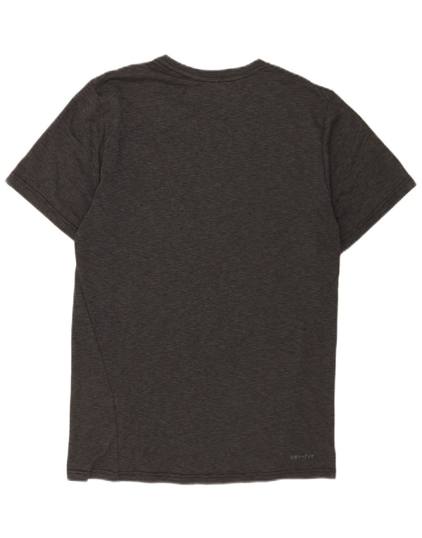 Nike Hommes Dri Fit T-Shirt Haut Petit Gris Polyester