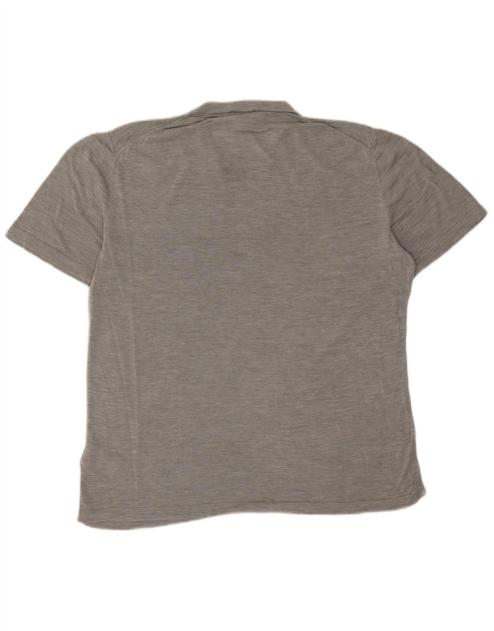 Cos T-Shirt Homme Haut Large Gris Moucheté Coton