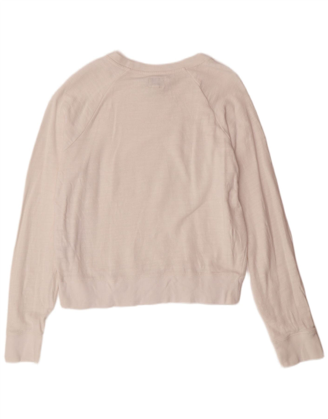 J. CREW Sweat-shirt surdimensionné pour femme UK 10 Petit coton blanc
