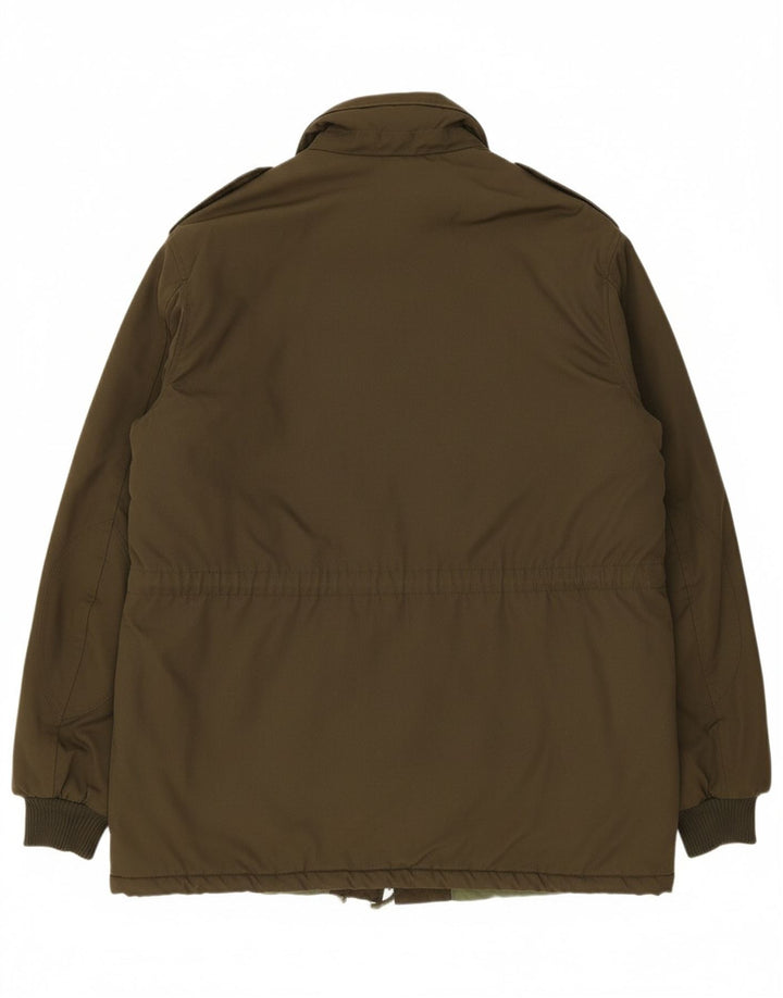 WHISTLE Mens Military Padded Jacket UK 42 XL Khaki