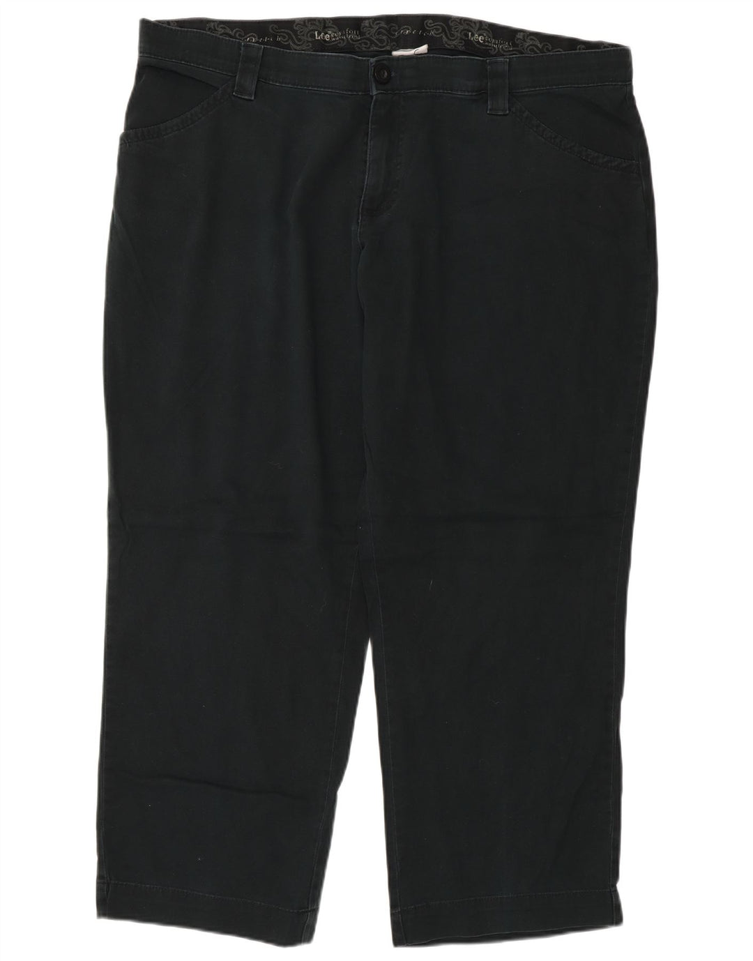 Lee Pantalon décontracté droit pour femme W40 L27 Bleu marine
